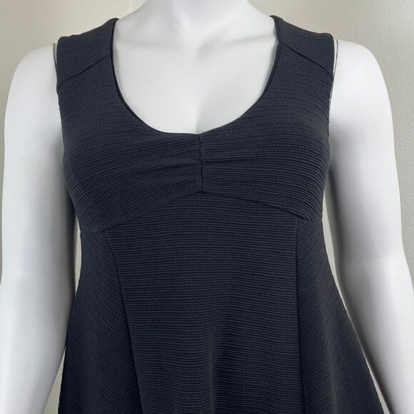 Maeve Womens Size XL Black Fairchild Ribbed Fit & Flare NEW Mini Dress Pullover - Picture 8 of 15